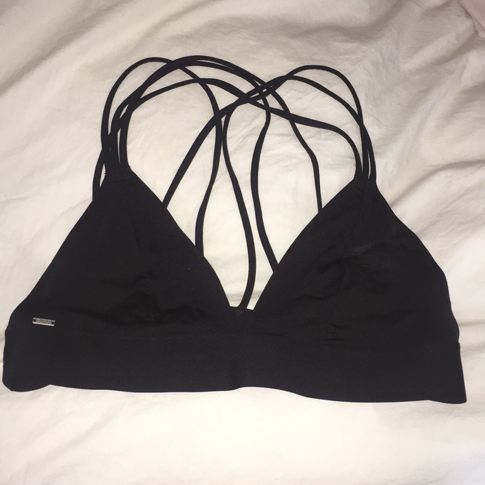 Pink strapped brallette